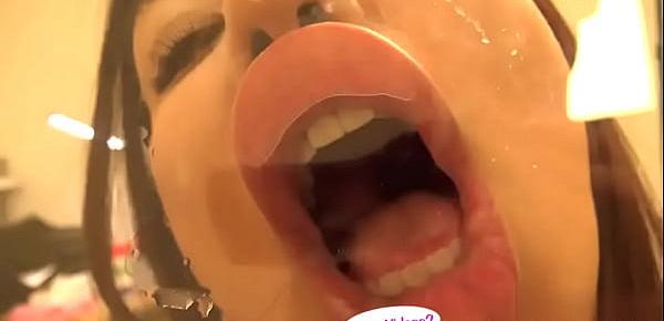  Japanese Asian Tongue Spit Face Nose Licking Sucking Kissing Handjob Fetish - More at fetish-master.net